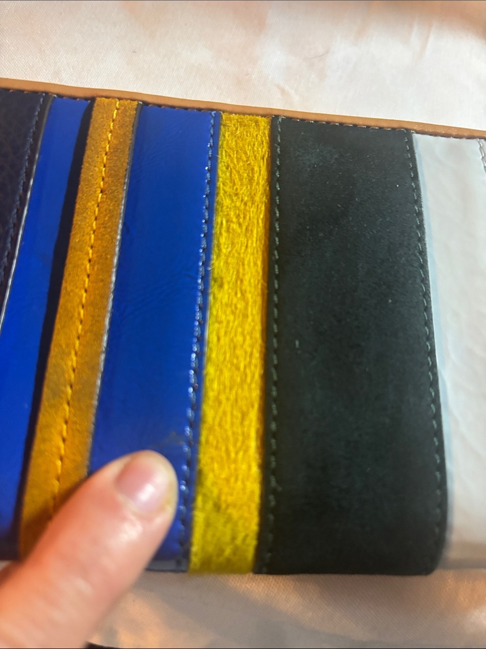 Tory Burch Multicolor Striped Leather Zip Wallet - Picture 9 of 17